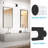 48 Inch LED Bathroom Vanity Light Fixture, 5CCT Selectable 2700K-5000K, Dimmable 38W 3000 Lumens, CRI 90, Damp Rated, ETL Listed, Modern Black Wall Light Bar For Over Mirror