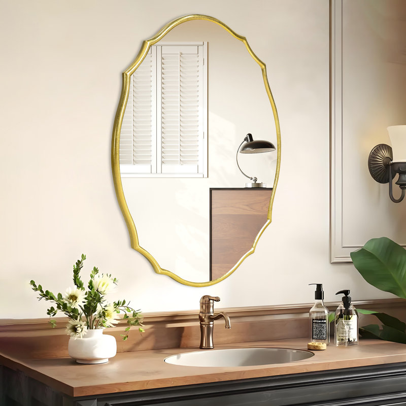 Miroir d'appoint plat, Doré