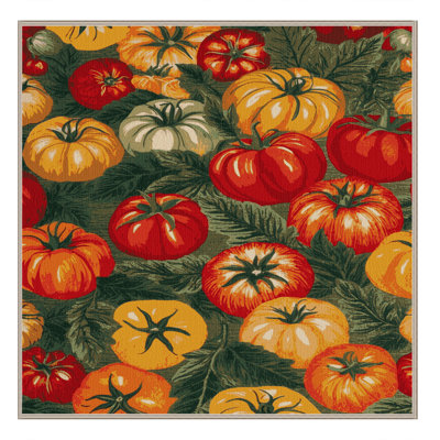 Tapis botanique brun lavable à la machine