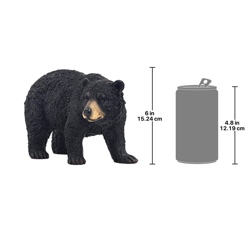 Black Bear Walking Statue