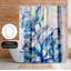 Rideau de douche Botanical Aqua Floral par Hope Bainbridge
