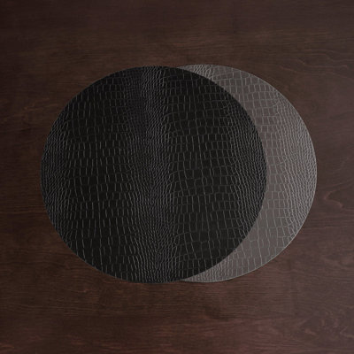 VIDA Snakeskin Reversible Round Placemats