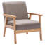 Fauteuil d'appoint confortable scandinave rembourré avec cadre en bois massif-902135466