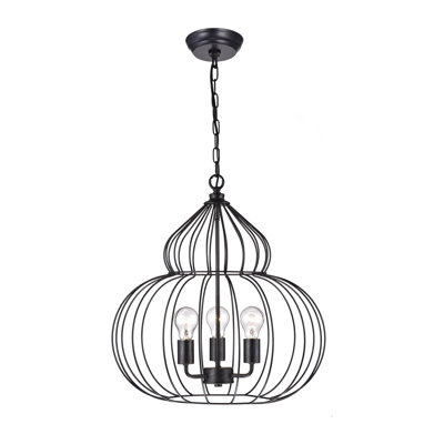 Narron 3 - Light Dimmable Globe Chandelier