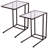 Alynia Glass Tray Top End Table Set