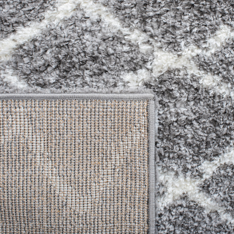 Glennon Shag Performance Geometric Rug, Square 6'7"