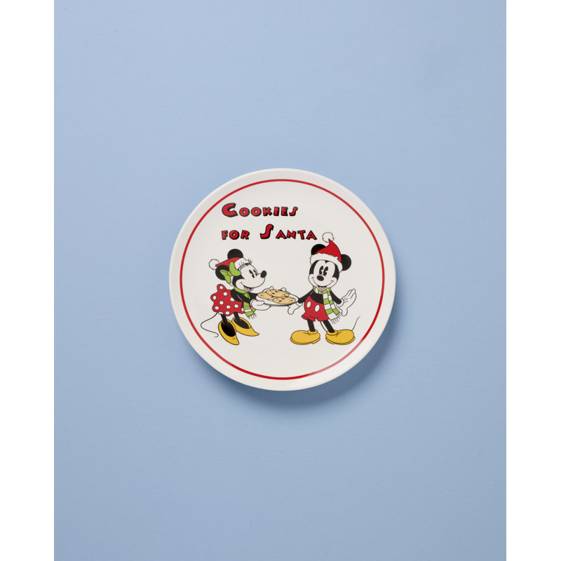 Disney Holiday Cookies for Santa Plate