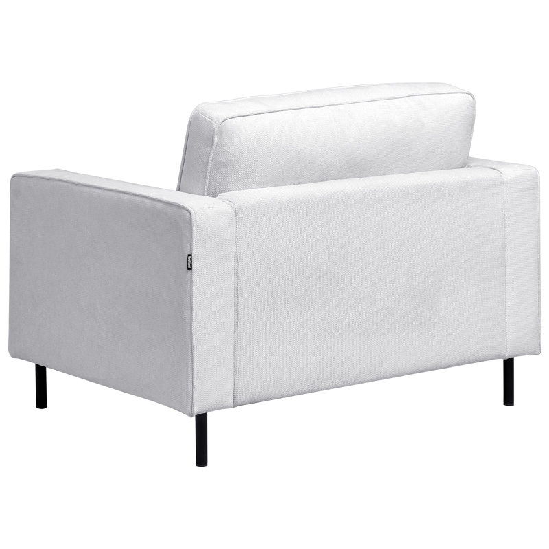 Living Room Set Sumaia Fabric 4 Seater, Light Grey