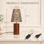 Lampe de table 13 "Vintage Floral Shade