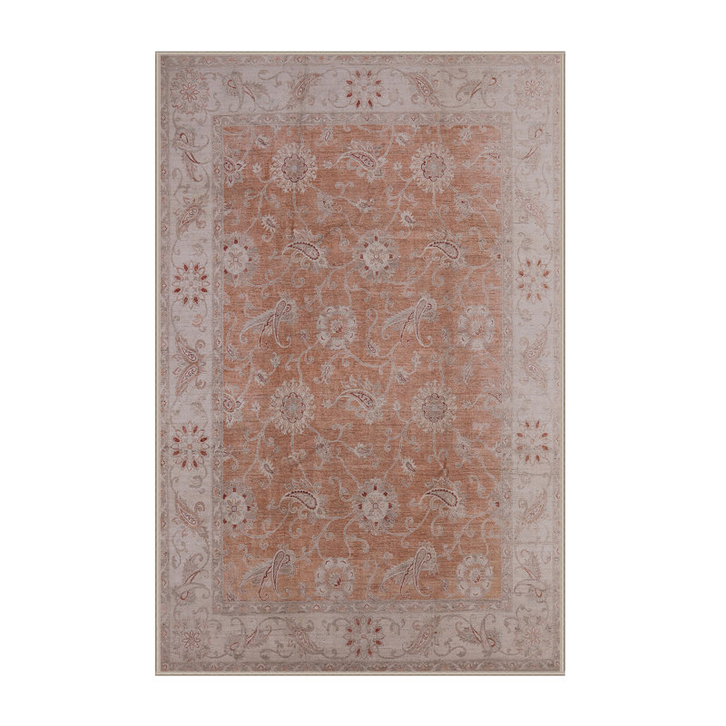 Tapis oriental rouge / brun Marlena, Rectangle 2 pi x 3 pi