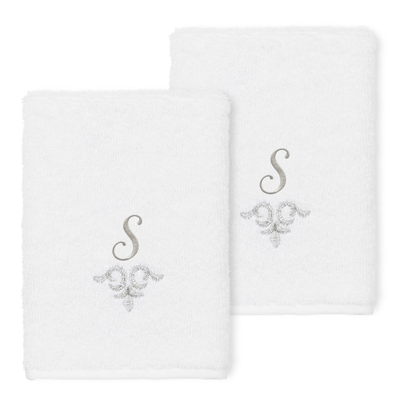 Monica Turkish Cotton Washcloth, S, White