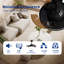 Ventilateur de plafond 42 "rétractable avec télécommande, ventilateur à pales invisibles à DEL 3 couleurs 36W à intensité variable, moteur à courant continu silencieux à 6 vitesses, chambre de cuisine à profil bas