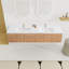 Meuble-lavabo double 84 po avec comptoir double blanc