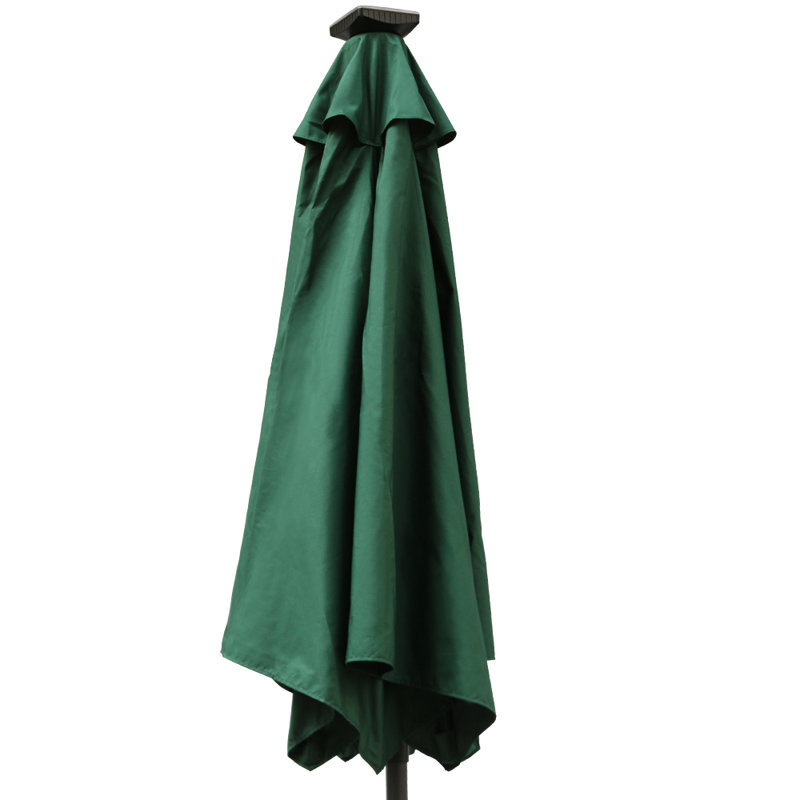 Martigues 2.5m Traditional Parasol with Lights, Green