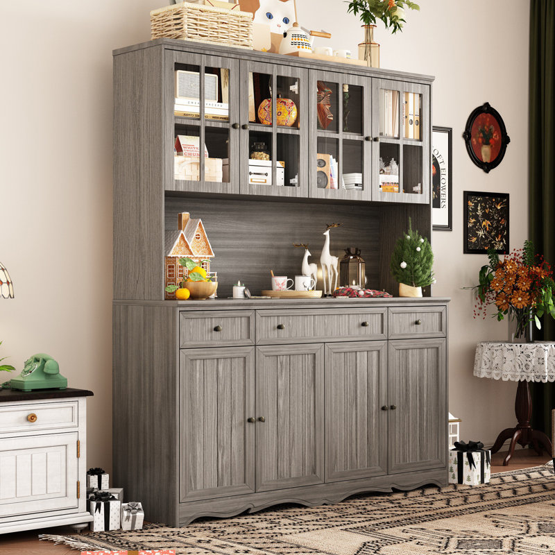 8-Door 3-Drawer Storage Cabinet With Classic Design