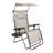  30" Wide XL Zero Gravity Outdoor Lounge Chair w/ Canopy, Sand