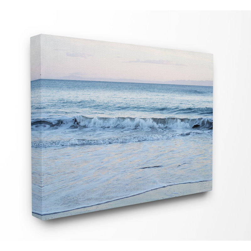 « côtier soirée beach waves », reproduction de photo, H 16 po x l 20 po x P 1,5 po, Toile