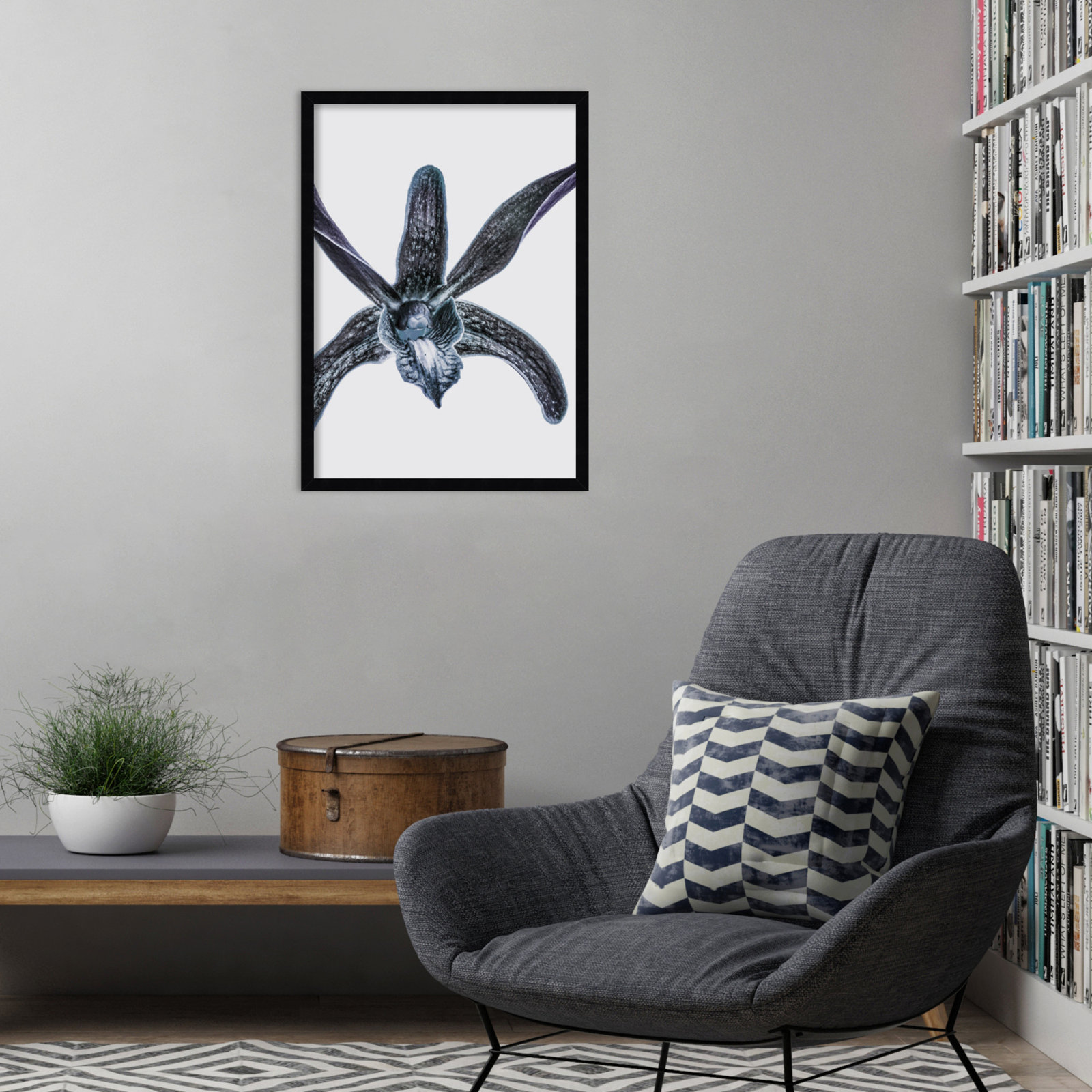 Parkerfield "Orchid" Print by Shot by Clint, Black, 25" H x 18" W