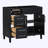 Freestanding Bathroom Storage Cabinet with 2 Drawers and a Tip-out Drawer