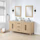 Alsup 72" Double Bathroom Vanity with Marble Top