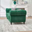 Canapé Chesterfield 85 places avec revêtement en velours 85-1466293679