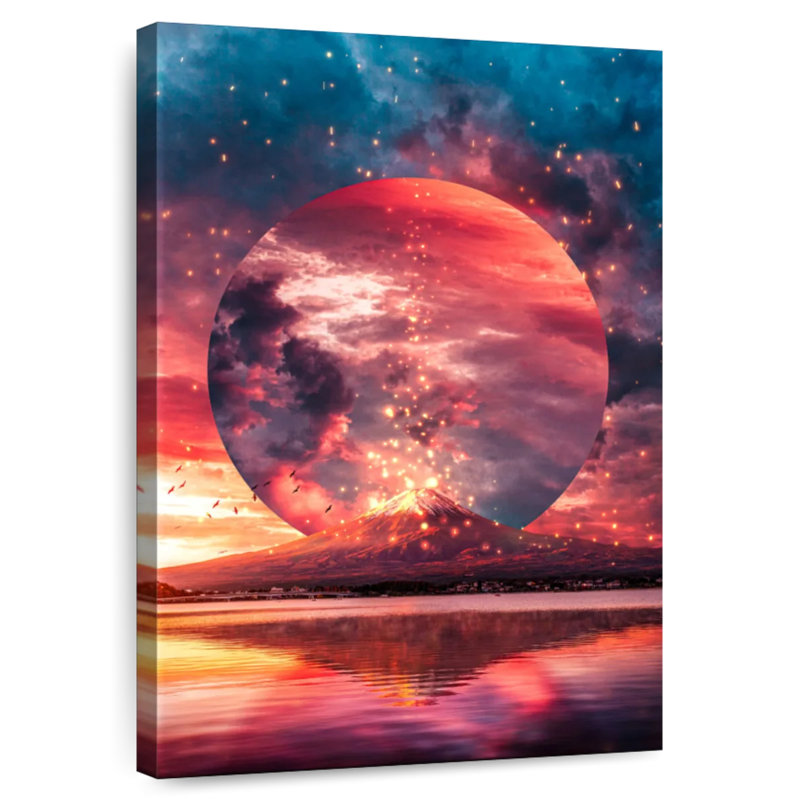 Alvord Volcano Blazing Sky, 36" H x 24" W