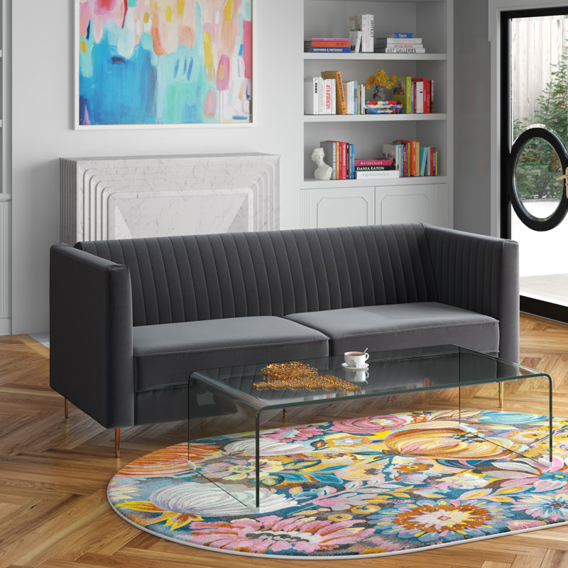 Augie 3 Seater Sofa Bed, Gray