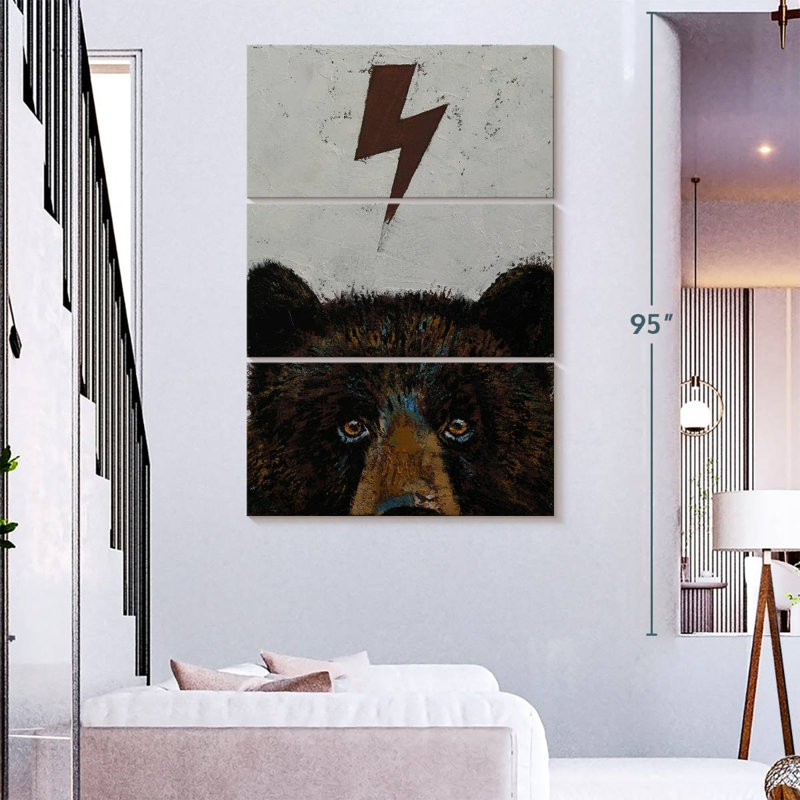 Brampt Bear Lighting Bolt, 74" H x 48" W