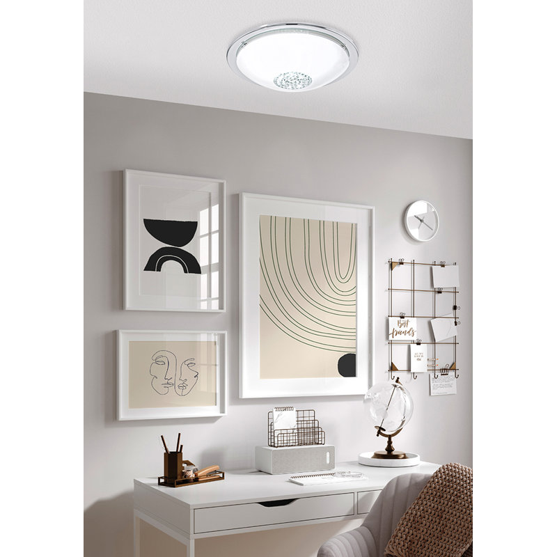 Abbdelrahmane Glass LED Flush Mount