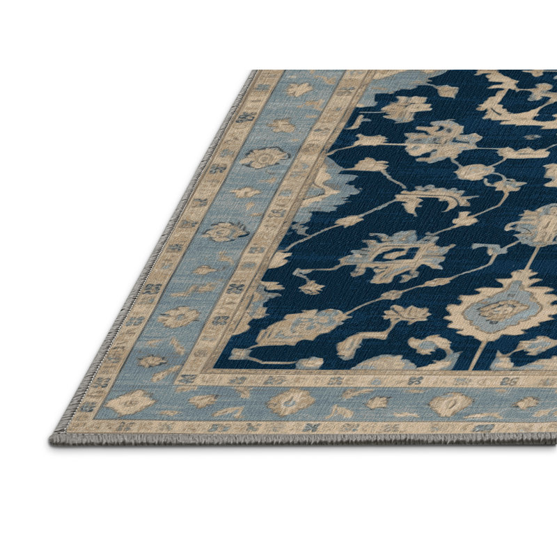 Tapis gris lavable à la machine, Carré 4 pi