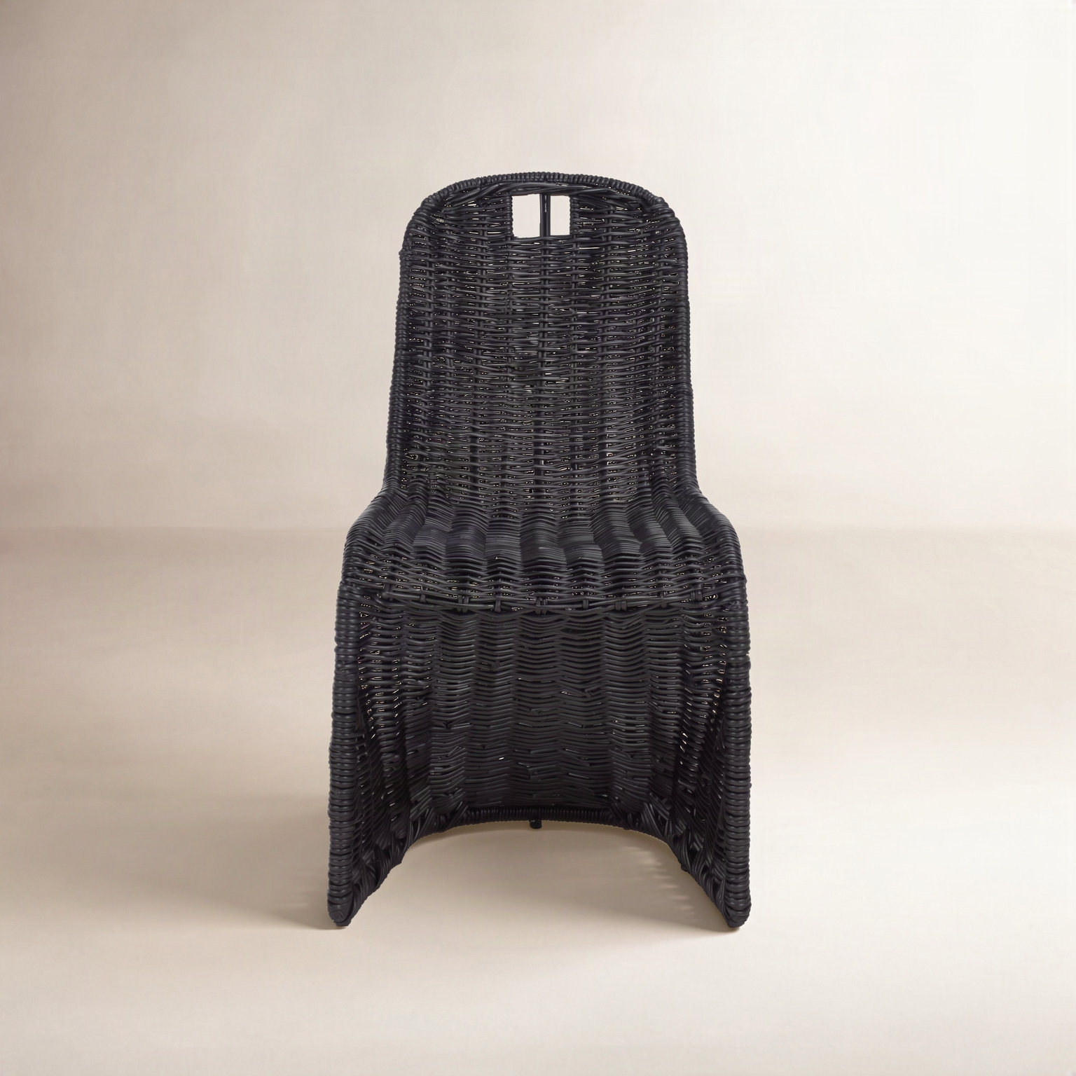 Ziaa Patio Dining Chair, Black