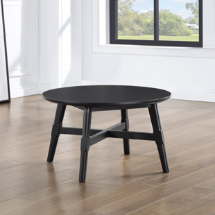 Brid 32" Round Solid Wood Coffee Table