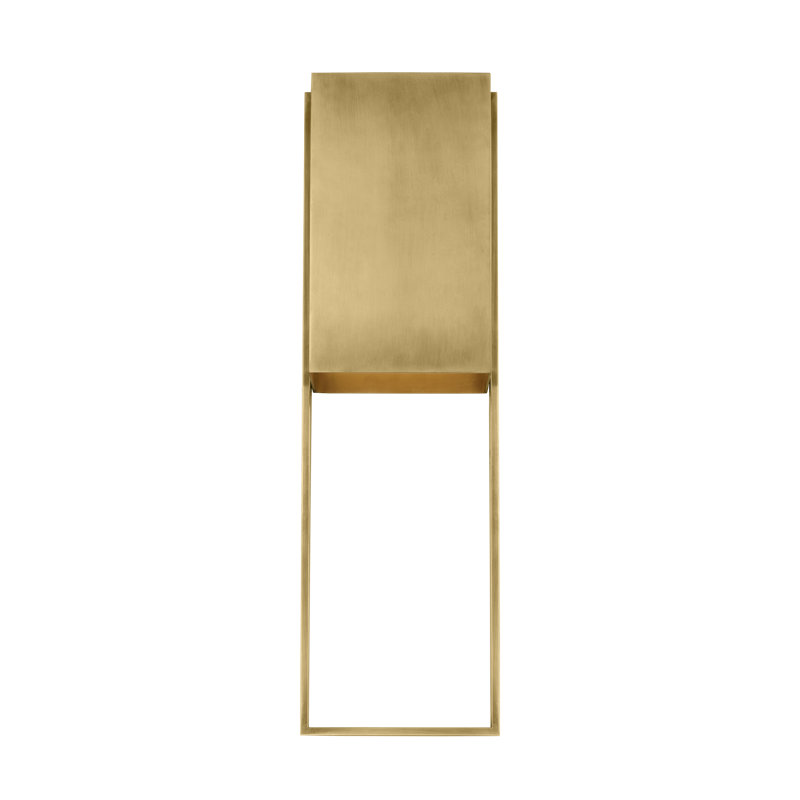 Alude LED Outdoor Sconce, 24" H x 7.2" W x 4.8" D, Hand-Rubbed Antique Brass