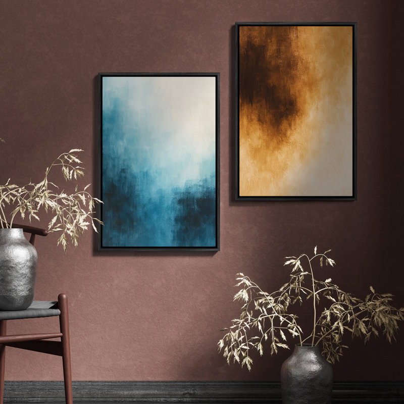 Art mural encadré, rétro, antique, classique pour chambre à coucher - 24 po x 36 po x 2 panneaux, H 36 po x l 24 po, Noir