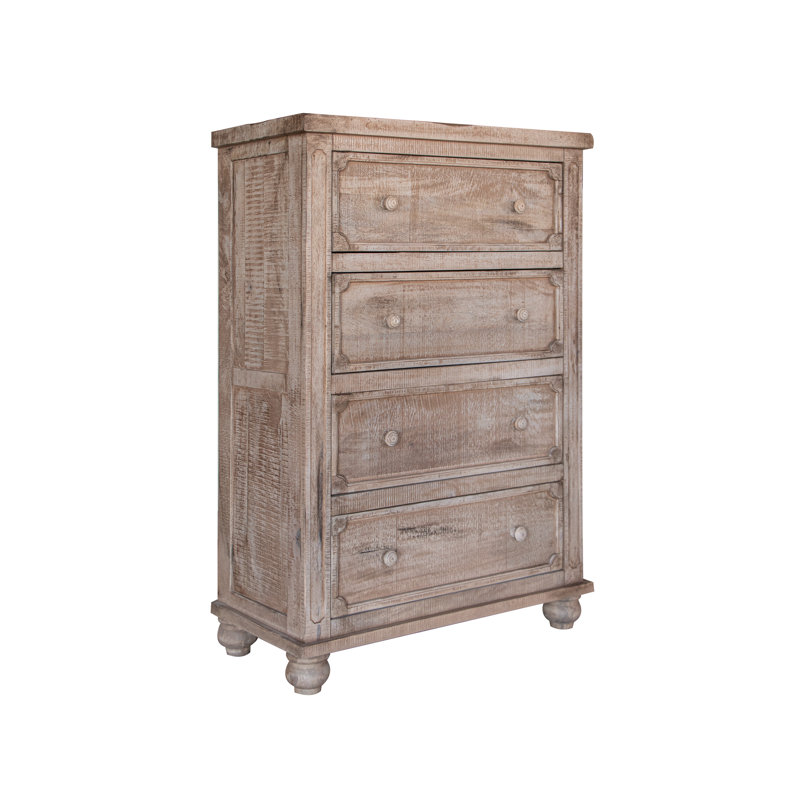 Commode 4 tiroirs Aruba, Naturel