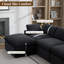 Canapé modulaire moderne en chenille avec repose-pieds mobile, aucun assemblage requis-915066271-915066273-965996335