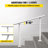 Outdoor Stair Railing Kit, 3 FT Handrails 2-3 Steps, Adjustable Angle White Aluminum Stair Hand Rail for The Elderly, Handrails for Outdoor Steps-62399765-62399763