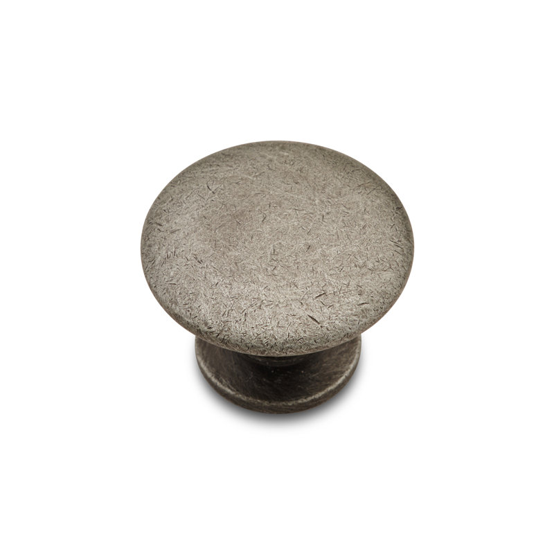 CK Series 1 1/4" Diameter Mushroom Knob, Distressed Nickel