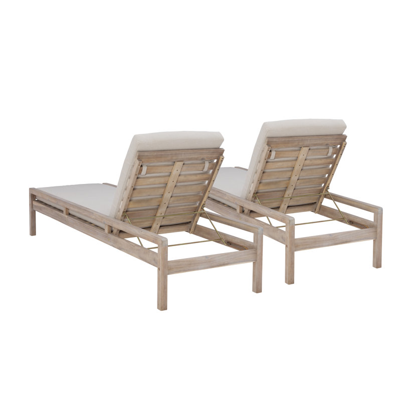 Ensemble de chaises longues Amina (ensemble de deux), Beige