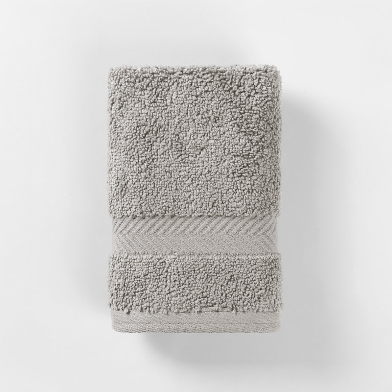 Essuie-mains en coton Rane, Gris tourterelle
