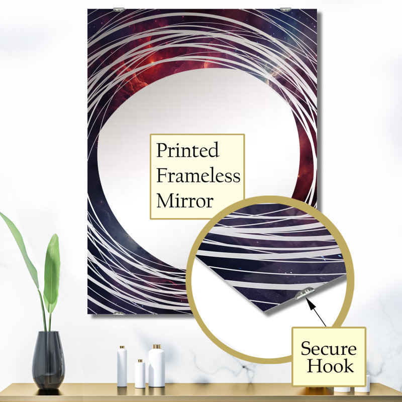Miroir mural Interstellar Gaz Galaxy - Galaxies MIR139175, 40 po x 30 po
