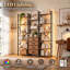 LED Light Bookshelf with 15 Shelves-1816555232