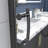 50-54" Wide X 71" High Pivot Semi-Frameless Shower Door With Clear Glass