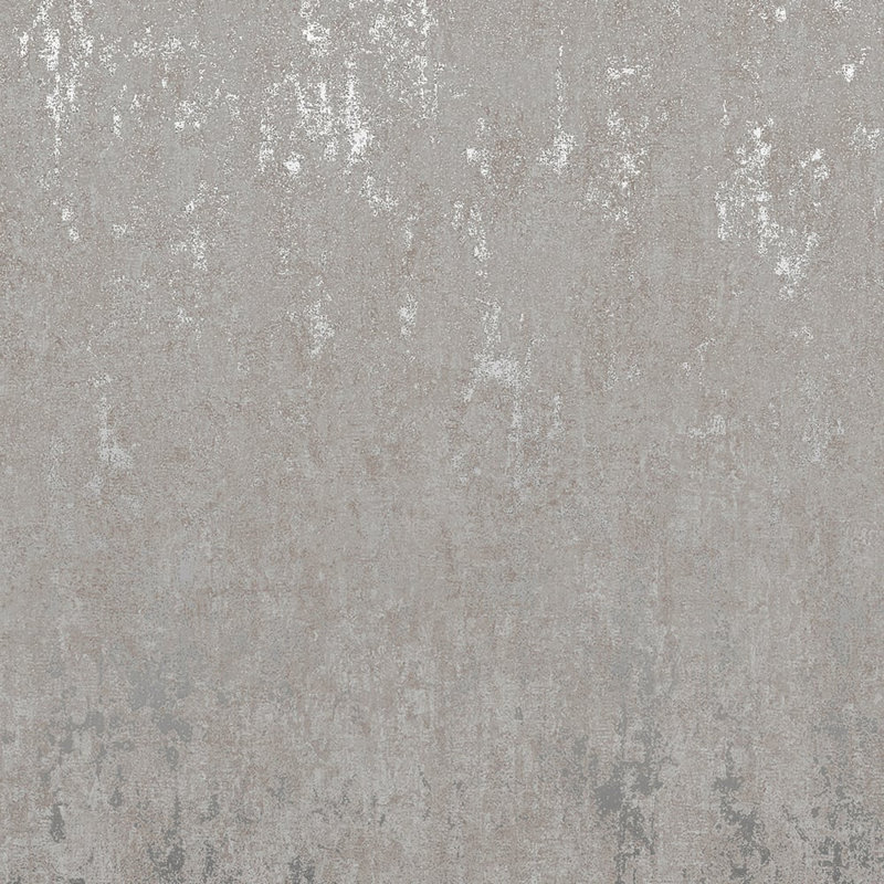 City Romance Collection Metallic Industrial Distressed Wallpaper Roll, Grey