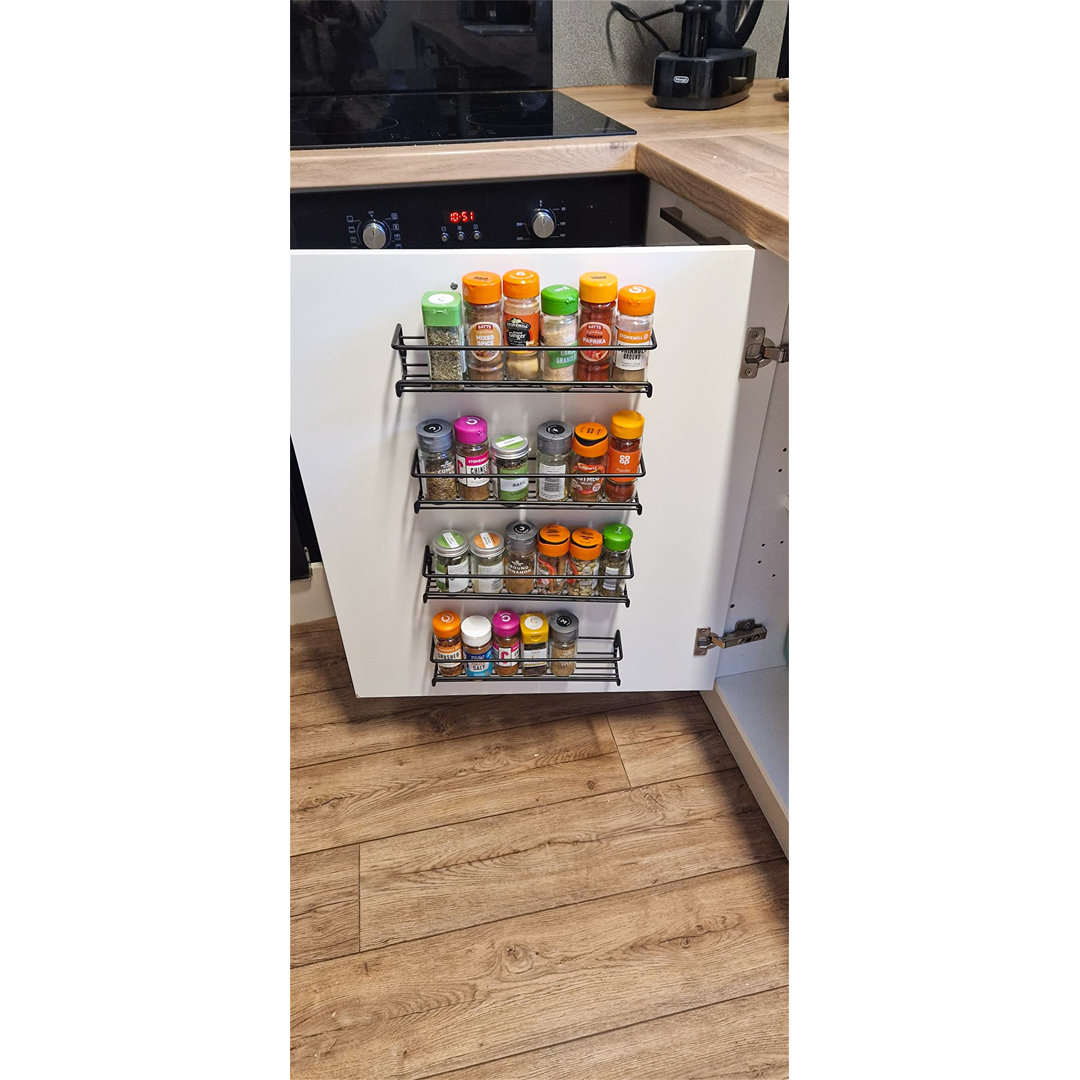 Door Stainless Steel Spice Rack