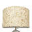 Aurora Ribbed Glass Lamp Base Clear Table Lamp Large Linen Shade
