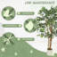  120cm Artificial Ficus Tree, Faux Plant for Home Decor-122711497