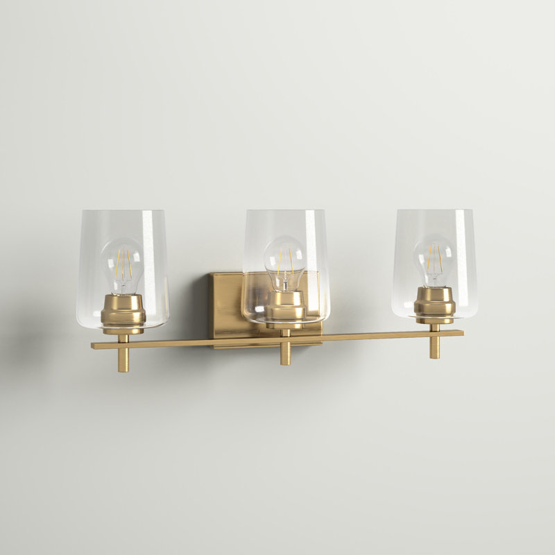 Aretzy 3 - Light Dimmable Vanity Light, Vintage Brass