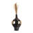 Boho Vase Pottery Terracotta with Woven Synthetic Wicker Accents 14" Black Decorative Accent for Home Office Bedroom Living Room