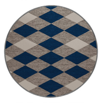 Tapis gris à carreaux lavable à la machine